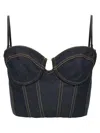 Zimmermann 'crush Denim Corset' Top
