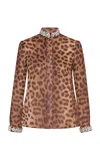 Zimmermann Crush Shirt In Animal