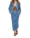 Zimmermann Crush Embellished Denim Jacket In Blue Moon In Blue