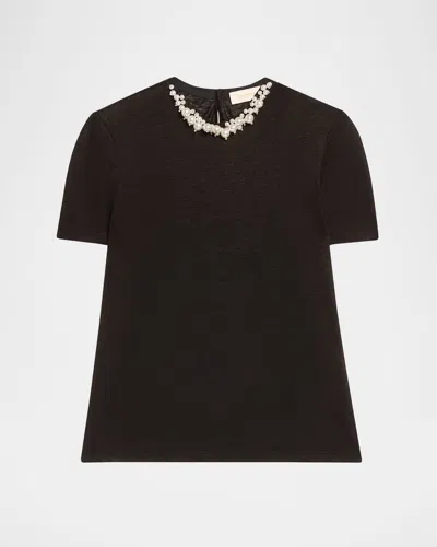 ZIMMERMANN CRUSH EMBELLISHED TEE