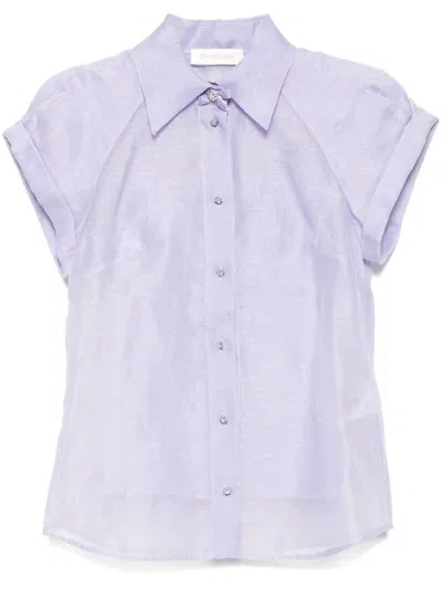 ZIMMERMANN CRUSH FITTED BLOUSE
