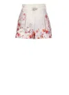Zimmermann Wonderland Linen And Silk Flip Skirt