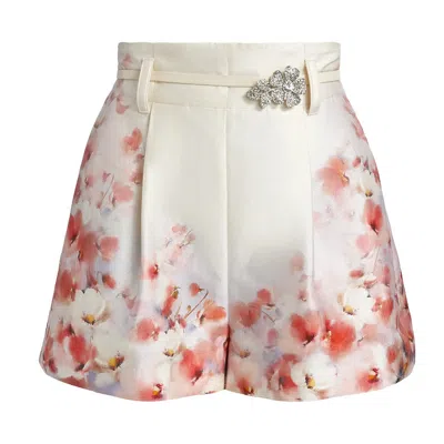ZIMMERMANN CRUSH FLAT FRONT SHORTS