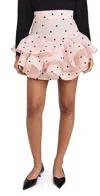 Zimmermann Crush Flip Mini Skirt Pink Hearts In Pink Hearts