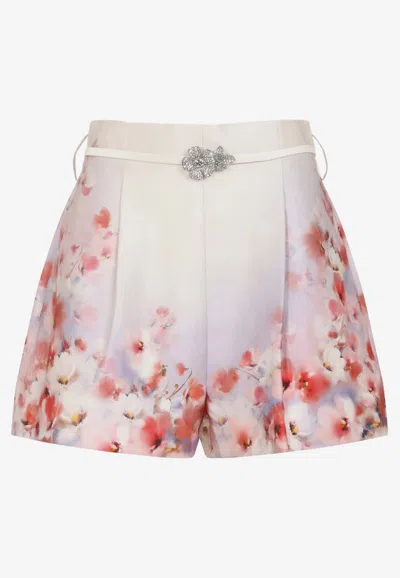 ZIMMERMANN CRUSH FLORA PRINT SHORTS