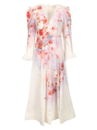 Zimmermann Crush Floral Dresses Multicolor
