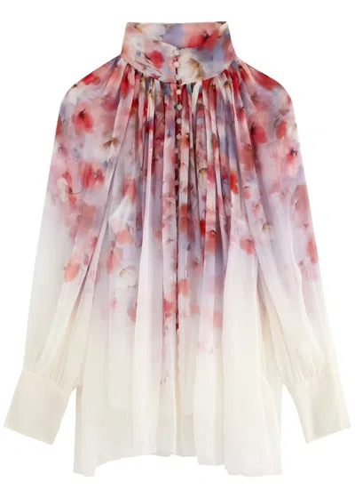 ZIMMERMANN ZIMMERMANN CRUSH FLORAL-PRINT CHIFFON BLOUSE