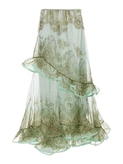 ZIMMERMANN FALDA LARGA - VERDE