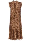 Zimmermann All-over Printed Sleeveless Dress In Brown