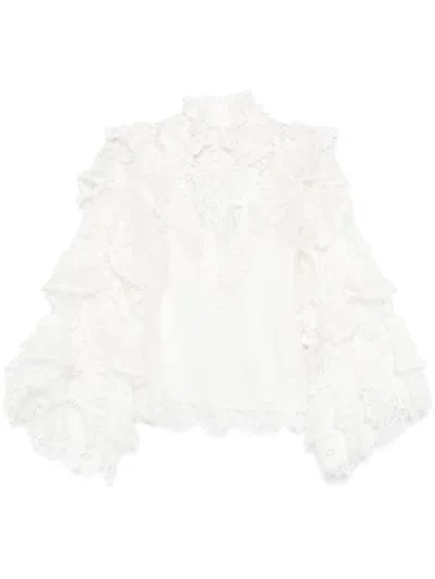 ZIMMERMANN CRUSH HEART BLOUSE