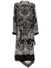 Zimmermann Crush Shirt Midi Dress In Black Locket In Schwarz