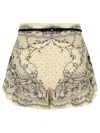 Zimmermann 'crush' Ivory Linen Shorts Women