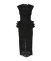 Zimmermann Crush Midi Dress - Women's - Silk/polyester In Black
