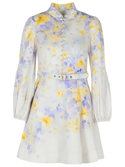 Zimmermann 'crush' Lilac Linen Dress Women