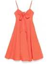 Zimmermann Womens Crush Shoulder-straps Linen Midi Dress Red Xxs