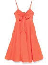 Zimmermann Womens Crush Shoulder-straps Linen Midi Dress Red Xxs In Red