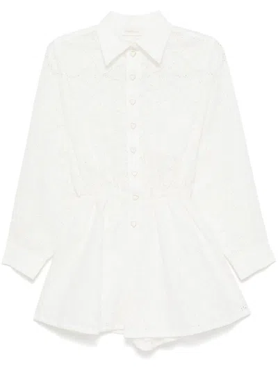 Zimmermann Crush Linen Playsuit