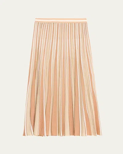 Zimmermann Crush Metallic Stripe Skirt In Multi