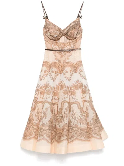 ZIMMERMANN CRUSH MIDI DRESS