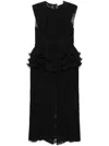 Zimmermann Crush Midi Dress - Women's - Silk/polyester In Schwarz