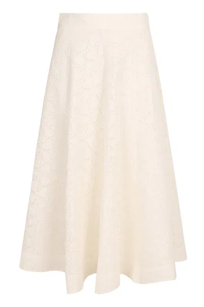 ZIMMERMANN CRUSH MIDI SKIRT