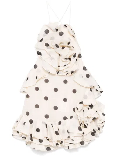 Zimmermann Crush Mini Skirt In Multicolor