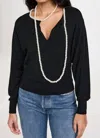 Zimmermann Crush Necklace-detailed Merino Wool Sweater In Black