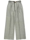 Zimmermann Crush Palazzo Pants In Grey