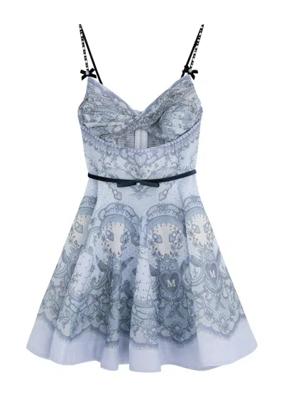 ZIMMERMANN ZIMMERMANN CRUSH PRINTED LINEN-BLEND MINI DRESS