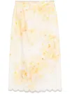 Zimmermann Women Printed Linen Crush Skirt