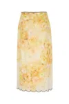 Zimmermann Women Printed Linen Crush Skirt