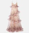 Zimmermann Crush Maxikleid In Pink