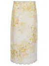 Zimmermann Women Printed Linen Crush Skirt