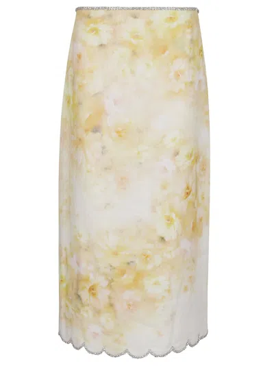 ZIMMERMANN ZIMMERMANN CRUSH SCALLOPED MIDI SKIRT