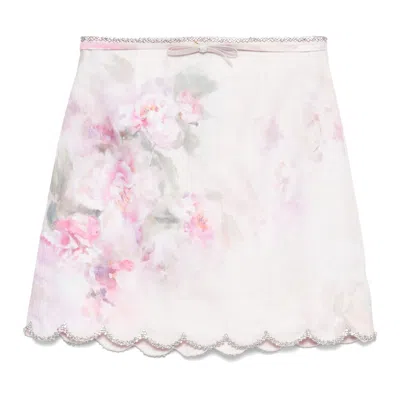 ZIMMERMANN ZIMMERMANN CRUSH SCALLOPED MINI SKIRT