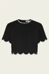Zimmermann Crush Cropped Crystal-embellished Linen Top