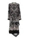 Zimmermann Crush Shirt Midi Dress In Black Locket In Black