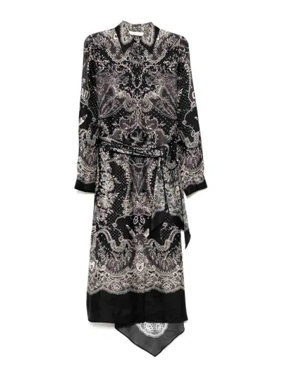 ZIMMERMANN VESTIDO MIDI - NEGRO