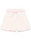 Zimmermann Pink Linen Illuminate Shorts In Pink