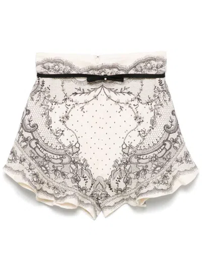 ZIMMERMANN 'CRUSH FLAT FRONT FRILL' SHORTS
