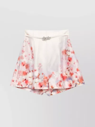 ZIMMERMANN CRUSH SILK BLEND SHORTS