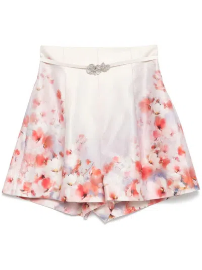 ZIMMERMANN ZIMMERMANN CRUSH SILK BLEND SHORTS