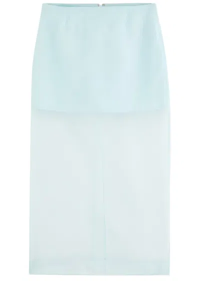ZIMMERMANN ZIMMERMANN CRUSH SILK-ORGANZA MIDI SKIRT