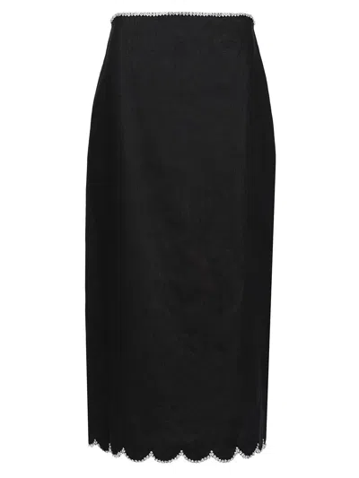 Zimmermann Crush Skirts Black