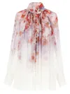 Zimmermann Smock Blouse Crush In Pink