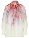Zimmermann 'crush Smock' Multicolor Polyester Blend Blouse In Multi