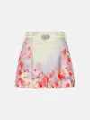 Zimmermann 'crush Smock' Multicolor Silk Blend Shorts In Multi