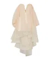 Zimmermann Crush Strapless Mini Dress In Nude