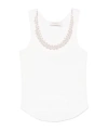 Zimmermann White Illuminate Embellished Tank Top In White