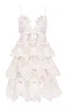 Zimmermann Crush Mini Dress In Ivory
